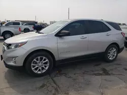 Salvage cars for sale at Grand Prairie, TX auction: 2020 Chevrolet Equinox LS