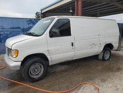 Ford salvage cars for sale: 2001 Ford Econoline E250 Van