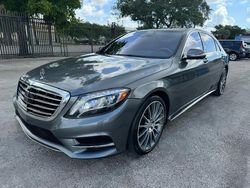 Flood-damaged cars for sale at auction: 2017 Mercedes-Benz S 550 4matic