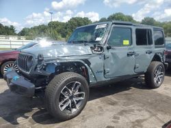 Salvage cars for sale at Assonet, MA auction: 2024 Jeep Wrangler 4XE