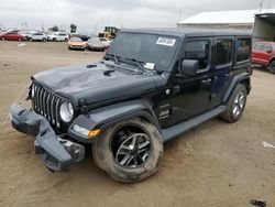 Salvage cars for sale at Brighton, CO auction: 2021 Jeep Wrangler Unlimited Sahara