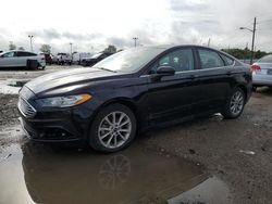 Salvage cars for sale at Indianapolis, IN auction: 2017 Ford Fusion SE