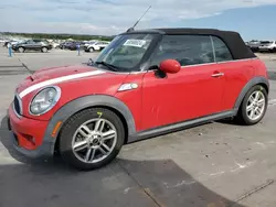 Salvage cars for sale at Grand Prairie, TX auction: 2013 Mini Cooper S