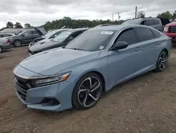 Salvage cars for sale at Hillsborough, NJ auction: 2021 Honda Accord Sport