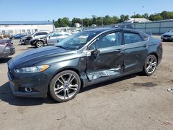 Salvage cars for sale at Pennsburg, PA auction: 2015 Ford Fusion Titanium