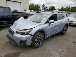 Salvage cars for sale at Woodburn, OR auction: 2018 Subaru Crosstrek Limited