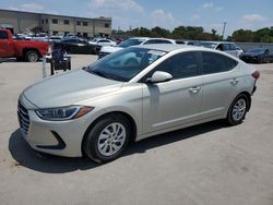 Salvage cars for sale at Wilmer, TX auction: 2017 Hyundai Elantra SE