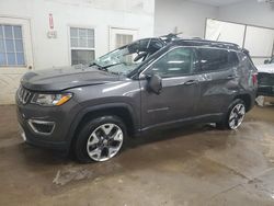 Salvage cars for sale from Copart Davison, MI: 2020 Jeep Compass Limited