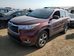 Carros dañados por granizo a la venta en subasta: 2014 Toyota Highlander Limited