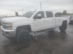 Salvage cars for sale at Miami, FL auction: 2015 Chevrolet Silverado C2500 Heavy Duty LT