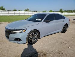 Salvage cars for sale at Houston, TX auction: 2021 Honda Accord Sport SE