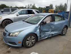 Salvage cars for sale at Duryea, PA auction: 2012 Chevrolet Cruze LS