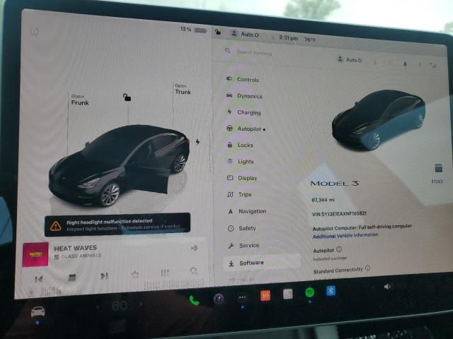 2022 Tesla Model 3