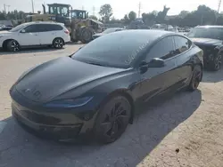 Flood-damaged cars for sale at auction: 2024 Tesla Model 3