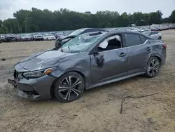 Nissan salvage cars for sale: 2020 Nissan Sentra SR