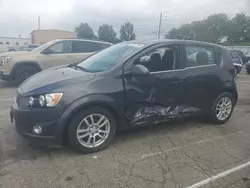 Salvage cars for sale at Moraine, OH auction: 2016 Chevrolet Sonic LT