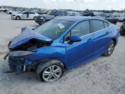 Salvage cars for sale at Houston, TX auction: 2016 Chevrolet Cruze LT