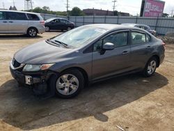 Salvage cars for sale at Chicago Heights, IL auction: 2013 Honda Civic LX