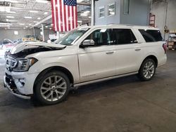 2018 Ford Expedition Max Platinum en venta en Blaine, MN