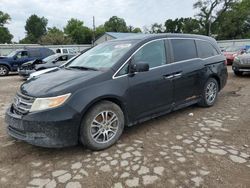 Salvage cars for sale at Wichita, KS auction: 2012 Honda Odyssey EXL