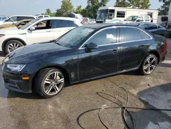 Salvage cars for sale at Bridgeton, MO auction: 2018 Audi A4 Premium Plus