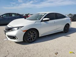 Salvage cars for sale at San Antonio, TX auction: 2020 Honda Civic EX