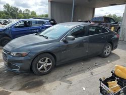 Chevrolet salvage cars for sale: 2017 Chevrolet Malibu LS