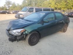 Salvage cars for sale at Waldorf, MD auction: 2016 Toyota Corolla L