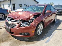 Chevrolet salvage cars for sale: 2012 Chevrolet Cruze LTZ