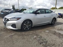 Salvage cars for sale at Miami, FL auction: 2021 Nissan Maxima SV