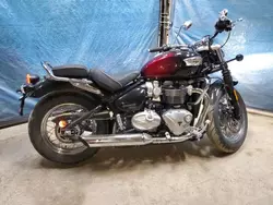 Salvage motorcycles for sale at London, ON auction: 2024 Triumph Bonneville Speedmaster