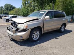 Toyota salvage cars for sale: 2006 Toyota Highlander Hybrid