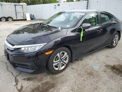 Honda salvage cars for sale: 2018 Honda Civic LX