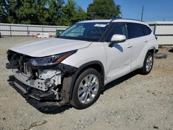 Toyota salvage cars for sale: 2022 Toyota Highlander Hybrid Limited