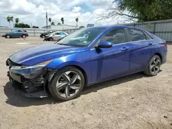 Salvage cars for sale at Mercedes, TX auction: 2022 Hyundai Elantra SEL