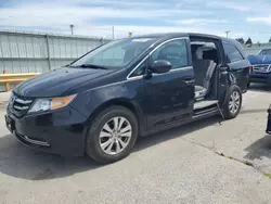 Salvage cars for sale at Dyer, IN auction: 2016 Honda Odyssey EXL