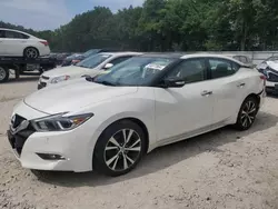 Salvage cars for sale at North Billerica, MA auction: 2016 Nissan Maxima 3.5S