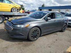 Salvage cars for sale at Woodhaven, MI auction: 2017 Ford Fusion SE