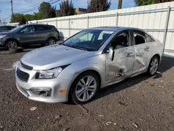 Chevrolet salvage cars for sale: 2015 Chevrolet Cruze LTZ