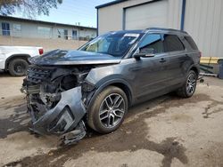 Salvage cars for sale at Albuquerque, NM auction: 2016 Ford Explorer Sport