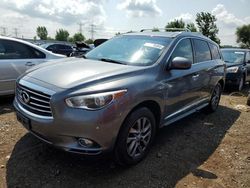 Salvage cars for sale at Elgin, IL auction: 2015 Infiniti QX60