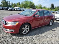 Salvage cars for sale from Copart Portland, OR: 2015 Volkswagen Passat S