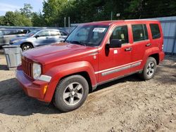 Salvage cars for sale at Lyman, ME auction: 2009 Jeep Liberty Sport