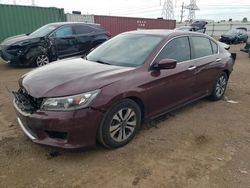 Salvage cars for sale at Elgin, IL auction: 2015 Honda Accord LX