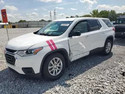 Chevrolet salvage cars for sale: 2019 Chevrolet Traverse LS