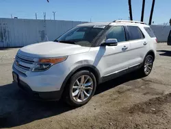 Salvage cars for sale at Van Nuys, CA auction: 2014 Ford Explorer Limited