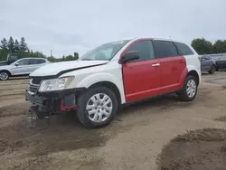 Salvage cars for sale at Bowmanville, ON auction: 2015 Dodge Journey SE