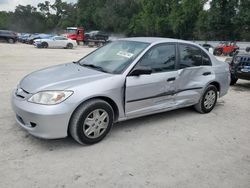 Salvage cars for sale at Ocala, FL auction: 2004 Honda Civic DX VP