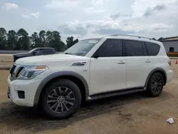 Salvage cars for sale at Longview, TX auction: 2018 Nissan Armada Platinum