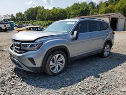 Salvage cars for sale at West Mifflin, PA auction: 2021 Volkswagen Atlas SE